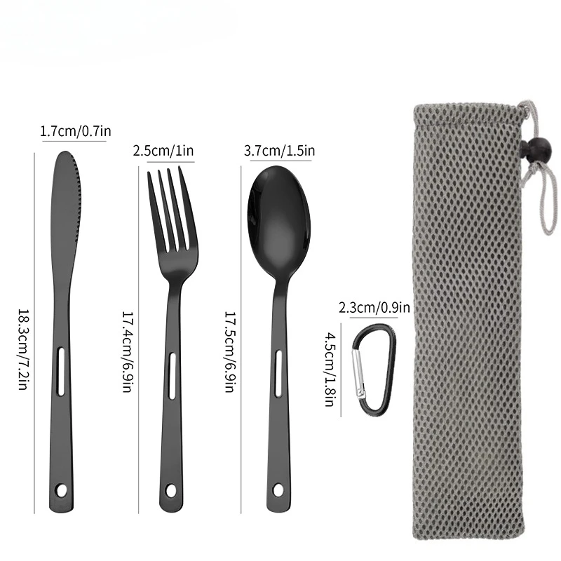 Spoon Fork Knife Sets Stainles - Outdoor Camping Dining Set review and price