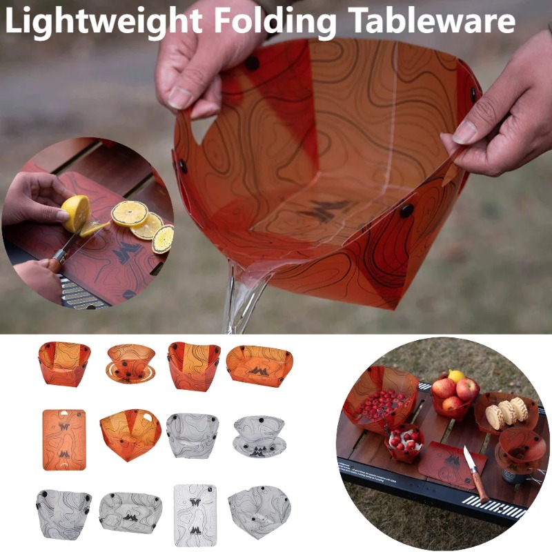 Foldable Camping Tableware Por - Outdoor Camping Dining Set review and price